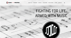 Desktop Screenshot of musicisourweapon.org